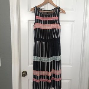 BCBG Max Azria pleated midi dress